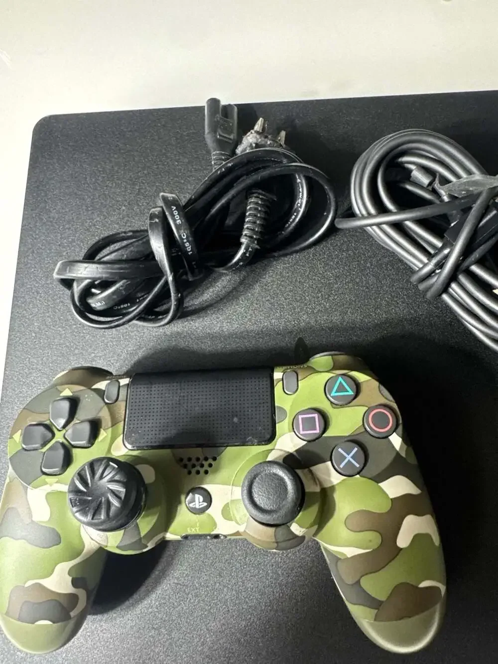 Sony PlayStation 4 PS4 Slim Console with Green Camo DualShock 4 Controller